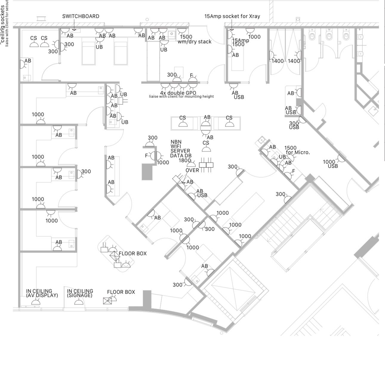 The architectural floor plan for My Kind of Vet — every room designed on paper first