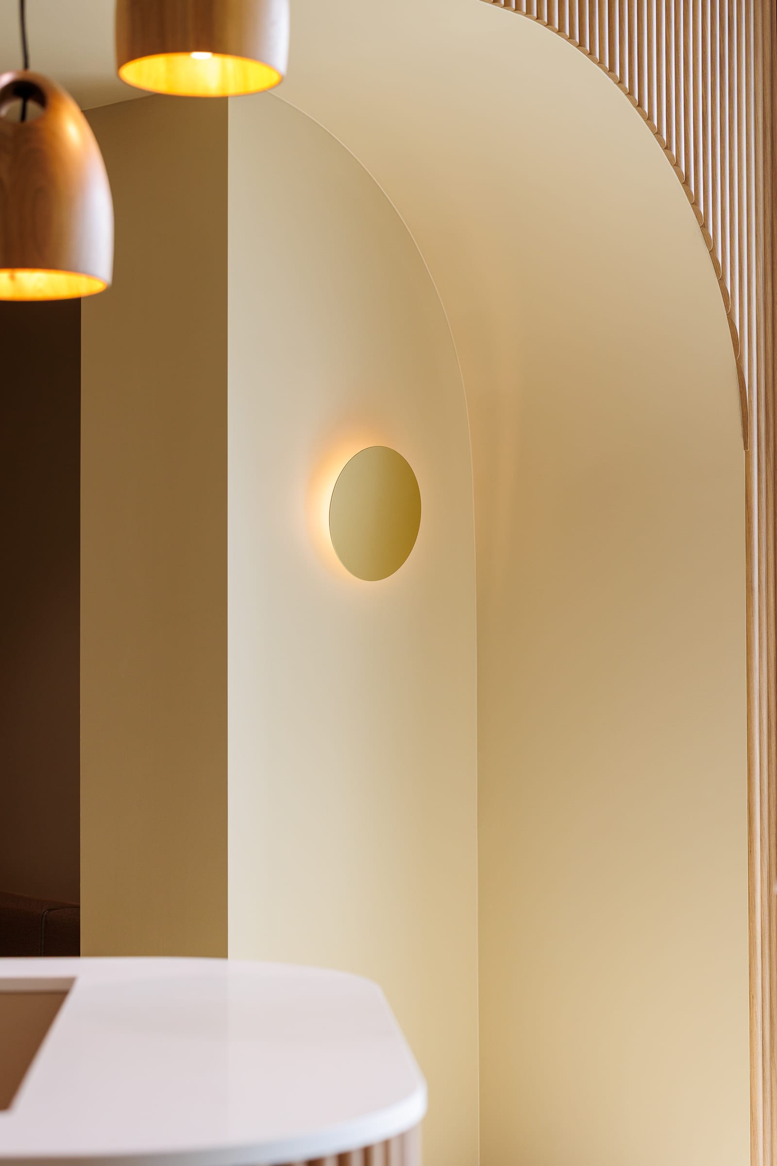 Soft ambient lighting in a consultation room at My Kind of Vet, Ormeau, Gold Coast